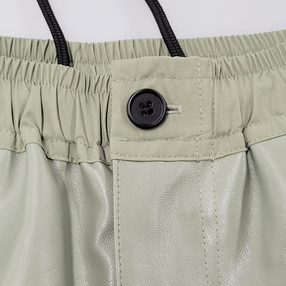 【中古美品】【メンズ】 MAGIC STICK マジックスティック 24AW SYNTHETIC シンセティック LEATHER WIDE レザー ワイド BDU PANTS パンツ ズボン ボトムス 153-250907-ya-25-izu サイズ：L カラー：グレージュ 万代Net店