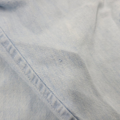【中古品】【メンズ】 RALPH LAUREN ラルフローレン 90S POLO BEAR EMBROIDERY LS CHAMBRAY SHIRT 90年代 ポロベアー エンブロイダリー ロングスリーブ シャンブレーシャツ トップス 長袖　 146-250911-cs-01-izu サイズ：S カラー：ライトブルー 万代Net店