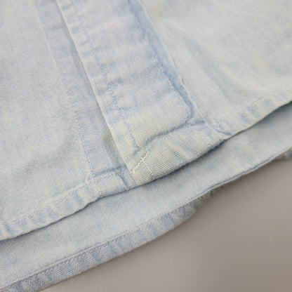 【中古品】【メンズ】 RALPH LAUREN ラルフローレン 90S POLO BEAR EMBROIDERY LS CHAMBRAY SHIRT 90年代 ポロベアー エンブロイダリー ロングスリーブ シャンブレーシャツ トップス 長袖　 146-250911-cs-01-izu サイズ：S カラー：ライトブルー 万代Net店