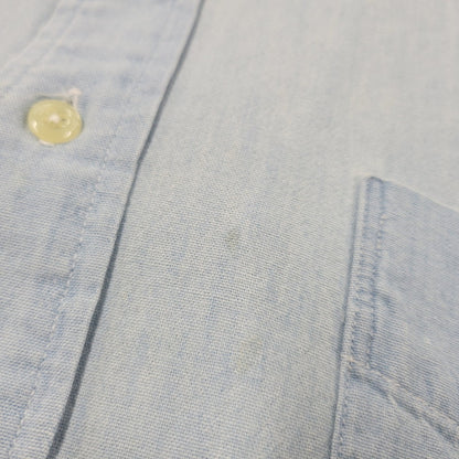 【中古品】【メンズ】 RALPH LAUREN ラルフローレン 90S POLO BEAR EMBROIDERY LS CHAMBRAY SHIRT 90年代 ポロベアー エンブロイダリー ロングスリーブ シャンブレーシャツ トップス 長袖　 146-250911-cs-01-izu サイズ：S カラー：ライトブルー 万代Net店