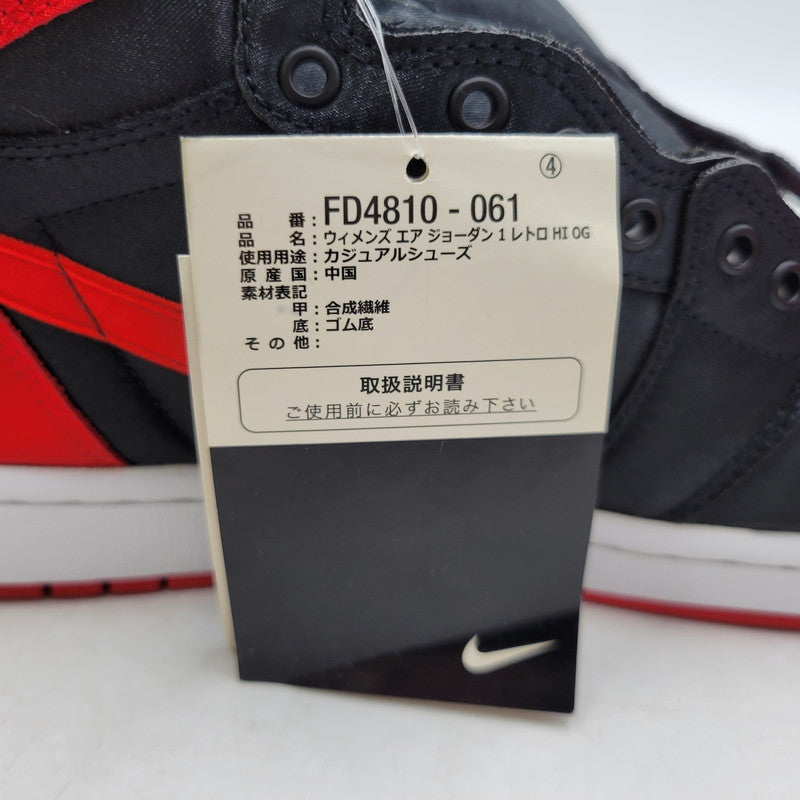 【中古美品】【メンズ】 NIKE ナイキ WMNS AIR JORDAN 1 RETRO HI OG FD4810-061 ウィメンズ エア ジョーダン 1 レトロ ハイ OG スニーカー シューズ 靴 160-250915-as-11-izu サイズ：28.5cm カラー：BLACK/UNIVERSITY RED-WHITE 万代Net店