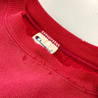 【現状渡し品】【メンズ】 Champion チャンピオン REVERSE WEAVE SWEATSHIRT リバースウィーブ スウェットシャツ USA製 刺繍タグ トレーナー 長袖 トップス 146-250918-as-20-izu サイズ：L カラー：ピンク 万代Net店