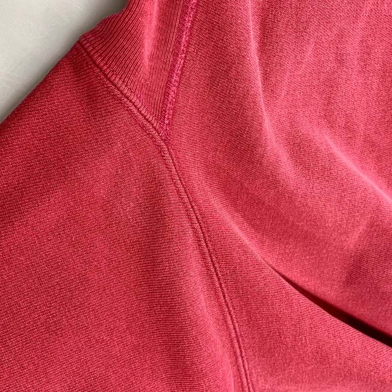 【現状渡し品】【メンズ】 Champion チャンピオン REVERSE WEAVE SWEATSHIRT リバースウィーブ スウェットシャツ USA製 刺繍タグ トレーナー 長袖 トップス 146-250918-as-20-izu サイズ：L カラー：ピンク 万代Net店