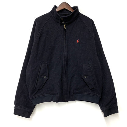 【中古品】【メンズ】 Polo by Ralph Lauren ポロバイラルフローレン CHECK LINER WOOL HARRINGTON JACKET チェック ライナー ウール ハリントン ジャケット アウター 146-250908-as-13-izu サイズ：M カラー：ブラック 万代Net店