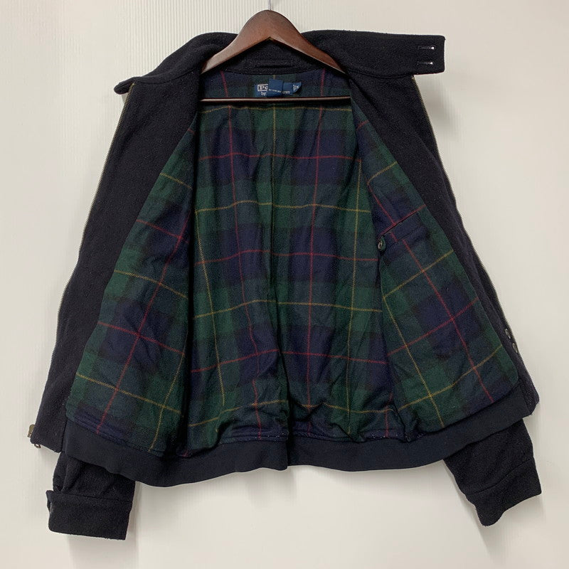 【中古品】【メンズ】 Polo by Ralph Lauren ポロバイラルフローレン CHECK LINER WOOL HARRINGTON JACKET チェック ライナー ウール ハリントン ジャケット アウター 146-250908-as-13-izu サイズ：M カラー：ブラック 万代Net店