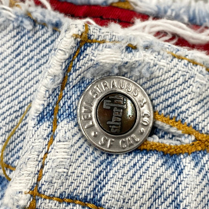 【現状渡し品】【メンズ】 LEVI'S SILVER TAB リーバイス シルバータブ LOOSE DENIM PANTS 10664-0704 ルーズ デニムパンツ USA製 刻印532 ジーンズ ボトムス 157-250911-as-14-izu サイズ：M カラー：ライトインディゴ 万代Net店