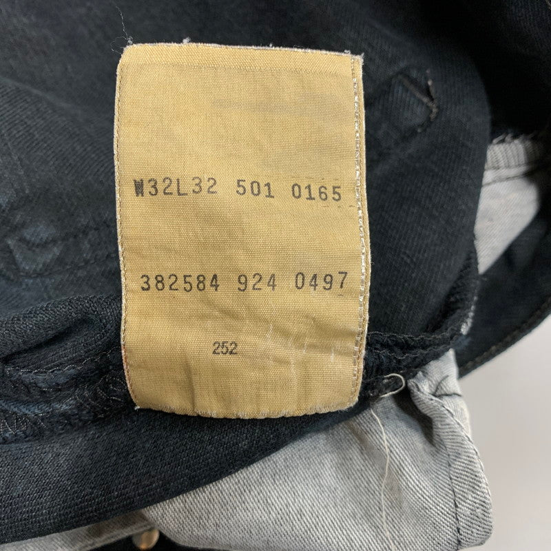 【中古品】Levi's リーバイス 501-0165 刻印252 501 BLACK DENIM PANTS ブラックデニムパンツ ジーンズ ボトムス 157-250908-km-02-izu サイズ：W32 カラー：ブラック 万代Net店
