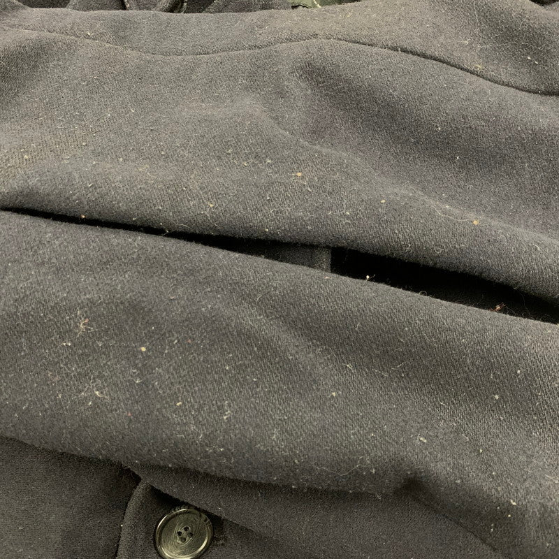 【現状渡し品】【メンズ】 Barbour バーブァー PEA COAT SHORT 61034 ピーコート ショート ジャケット アウター 144-250908-as-09-izu サイズ：46/56 カラー：ネイビー 万代Net店