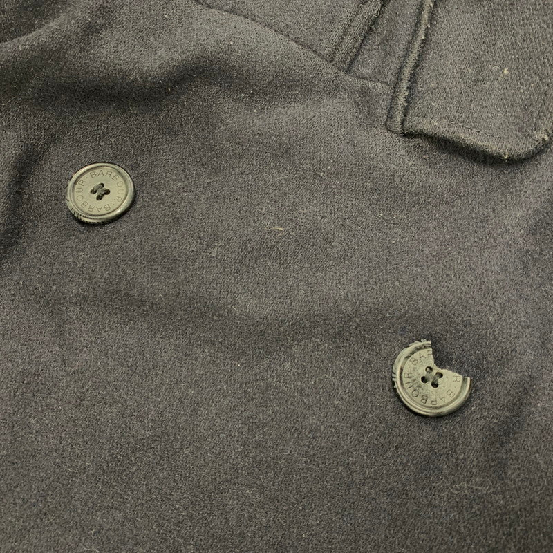 【現状渡し品】【メンズ】 Barbour バーブァー PEA COAT SHORT 61034 ピーコート ショート ジャケット アウター 144-250908-as-09-izu サイズ：46/56 カラー：ネイビー 万代Net店