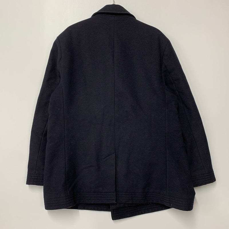 【現状渡し品】【メンズ】 Barbour バーブァー PEA COAT SHORT 61034 ピーコート ショート ジャケット アウター 144-250908-as-09-izu サイズ：46/56 カラー：ネイビー 万代Net店