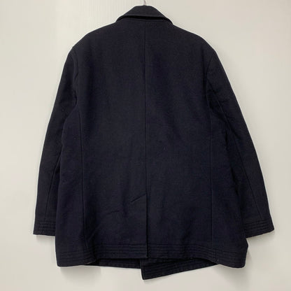 【現状渡し品】【メンズ】 Barbour バーブァー PEA COAT SHORT 61034 ピーコート ショート ジャケット アウター 144-250908-as-09-izu サイズ：46/56 カラー：ネイビー 万代Net店