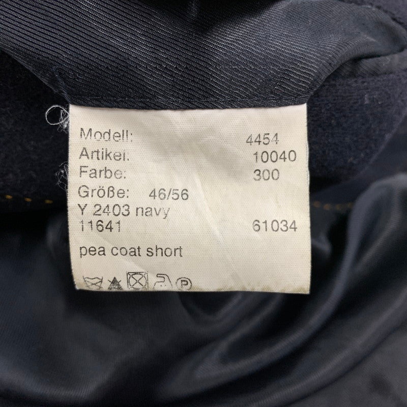 【現状渡し品】【メンズ】 Barbour バーブァー PEA COAT SHORT 61034 ピーコート ショート ジャケット アウター 144-250908-as-09-izu サイズ：46/56 カラー：ネイビー 万代Net店