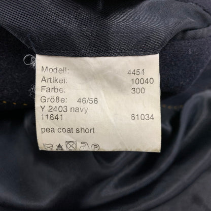 【現状渡し品】【メンズ】 Barbour バーブァー PEA COAT SHORT 61034 ピーコート ショート ジャケット アウター 144-250908-as-09-izu サイズ：46/56 カラー：ネイビー 万代Net店