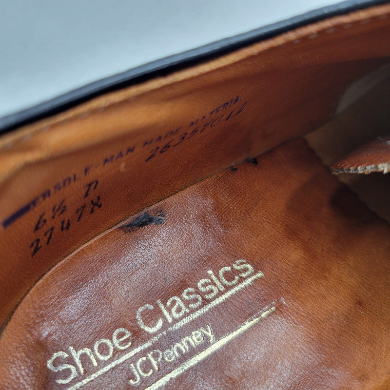 【中古品】【メンズ】 JC PENNEY SHOE CLASSICS ジェイシーペニー WINGTIP SHOES 26359012 ウイングチップ シューズ 靴 164-250915-as-10-izu サイズ：6.5 カラー：ブラウン 万代Net店