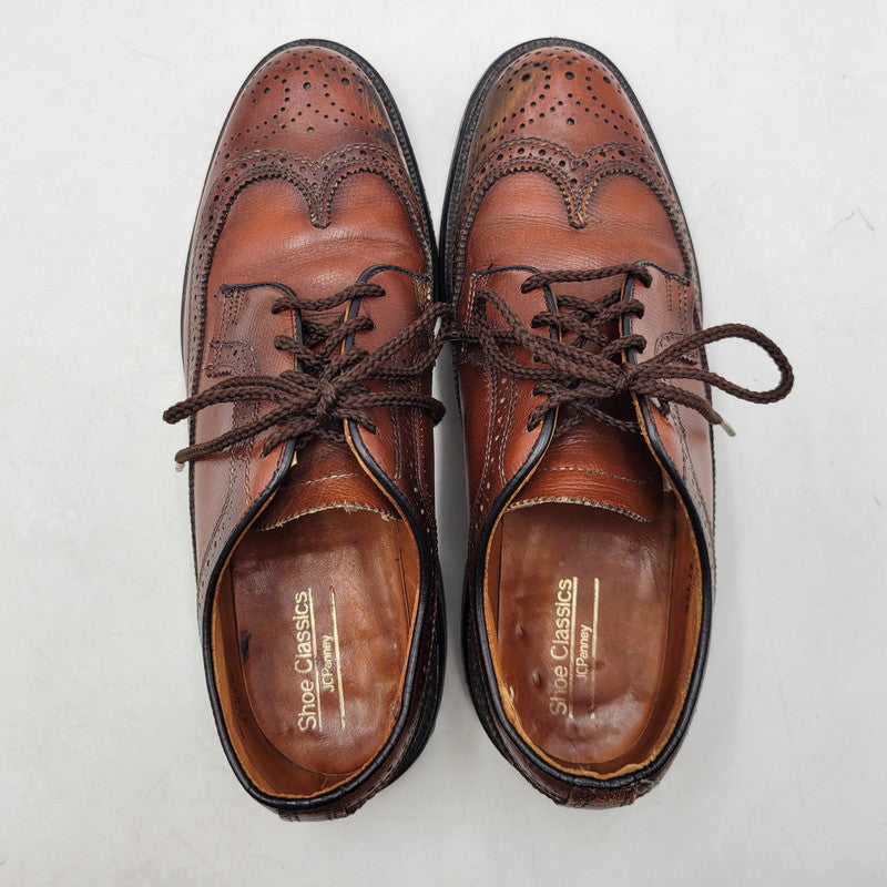【中古品】【メンズ】 JC PENNEY SHOE CLASSICS ジェイシーペニー WINGTIP SHOES 26359012 ウイングチップ シューズ 靴 164-250915-as-10-izu サイズ：6.5 カラー：ブラウン 万代Net店