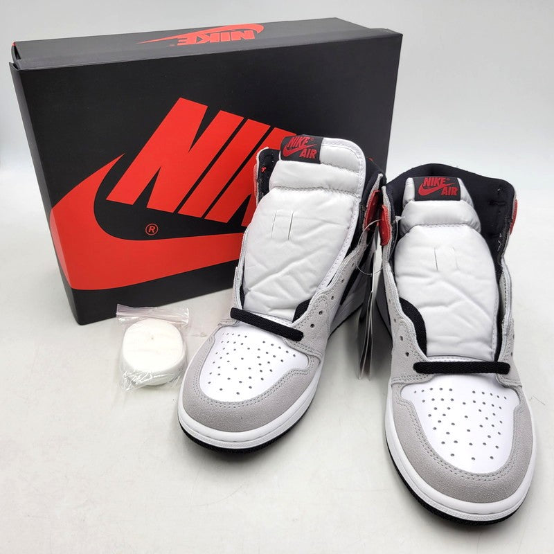 【中古美品】【メンズ】 NIKE ナイキ AIR JORDAN 1 RETRO HIGH OG 555088-126 エアジョーダン 1 レトロ ハイ OG スニーカー シューズ 靴 160-250908-as-21-izu サイズ：26.5cm カラー：WHITE/BLACK-LT SMOKE GREY 万代Net店
