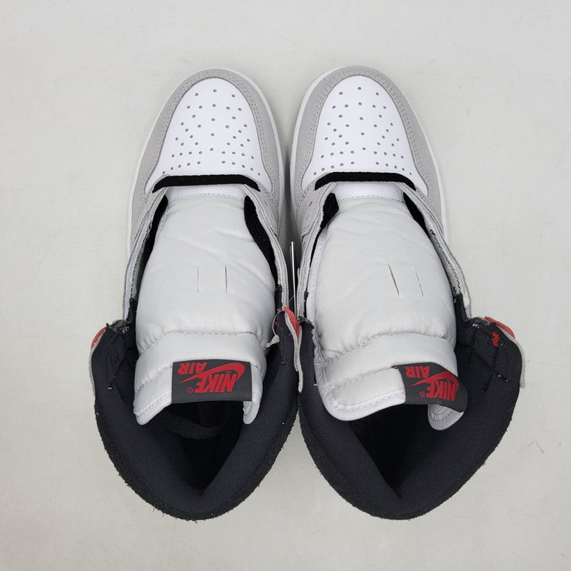 【中古美品】【メンズ】 NIKE ナイキ AIR JORDAN 1 RETRO HIGH OG 555088-126 エアジョーダン 1 レトロ ハイ OG スニーカー シューズ 靴 160-250908-as-21-izu サイズ：26.5cm カラー：WHITE/BLACK-LT SMOKE GREY 万代Net店