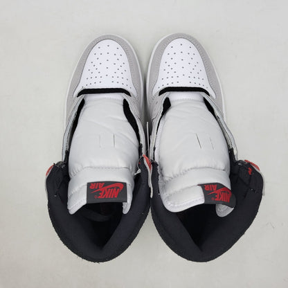 【中古美品】【メンズ】 NIKE ナイキ AIR JORDAN 1 RETRO HIGH OG 555088-126 エアジョーダン 1 レトロ ハイ OG スニーカー シューズ 靴 160-250908-as-21-izu サイズ：26.5cm カラー：WHITE/BLACK-LT SMOKE GREY 万代Net店