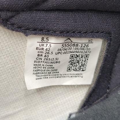 【中古美品】【メンズ】 NIKE ナイキ AIR JORDAN 1 RETRO HIGH OG 555088-126 エアジョーダン 1 レトロ ハイ OG スニーカー シューズ 靴 160-250908-as-21-izu サイズ：26.5cm カラー：WHITE/BLACK-LT SMOKE GREY 万代Net店