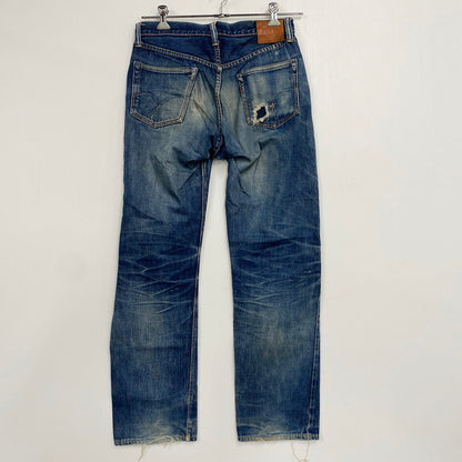 【中古品】【メンズ】 FULLCOUNT フルカウント DENIM PANTS LOT 1101 デニムパンツ レザーパッチ ジーンズ ボトムス 156-250911-as-15-izu サイズ：W30 カラー：インディゴ 万代Net店