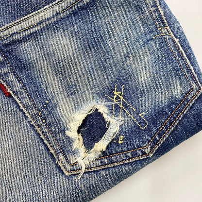 【中古品】【メンズ】 FULLCOUNT フルカウント DENIM PANTS LOT 1101 デニムパンツ レザーパッチ ジーンズ ボトムス 156-250911-as-15-izu サイズ：W30 カラー：インディゴ 万代Net店