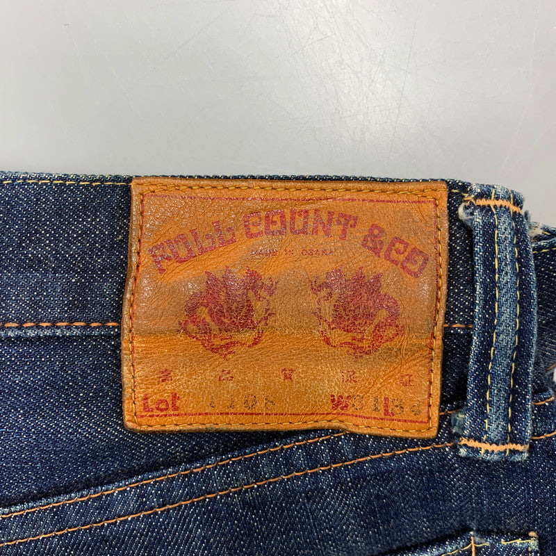 【中古品】【メンズ】 FULLCOUNT フルカウント LOT 1108 レザーパッチ DENIM PANTS ジーンズ ズボン ボトムス 156-250908-km-03-izu サイズ：31 カラー：インディゴ 万代Net店