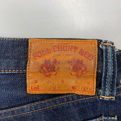 【中古品】【メンズ】 FULLCOUNT フルカウント LOT 1108 レザーパッチ DENIM PANTS ジーンズ ズボン ボトムス 156-250908-km-03-izu サイズ：31 カラー：インディゴ 万代Net店