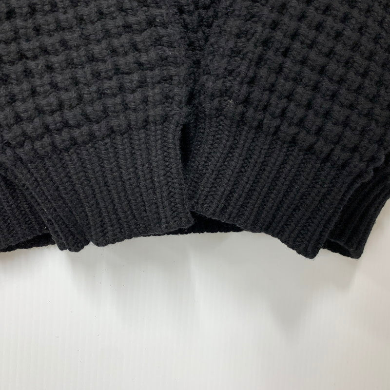 【中古品】【メンズ】 Supreme シュプリーム WAFFLE KNIT CARDIGAN ワッフル ニット カーディガン 149-250908-as-07-izu サイズ：M カラー：ブラック 万代Net店