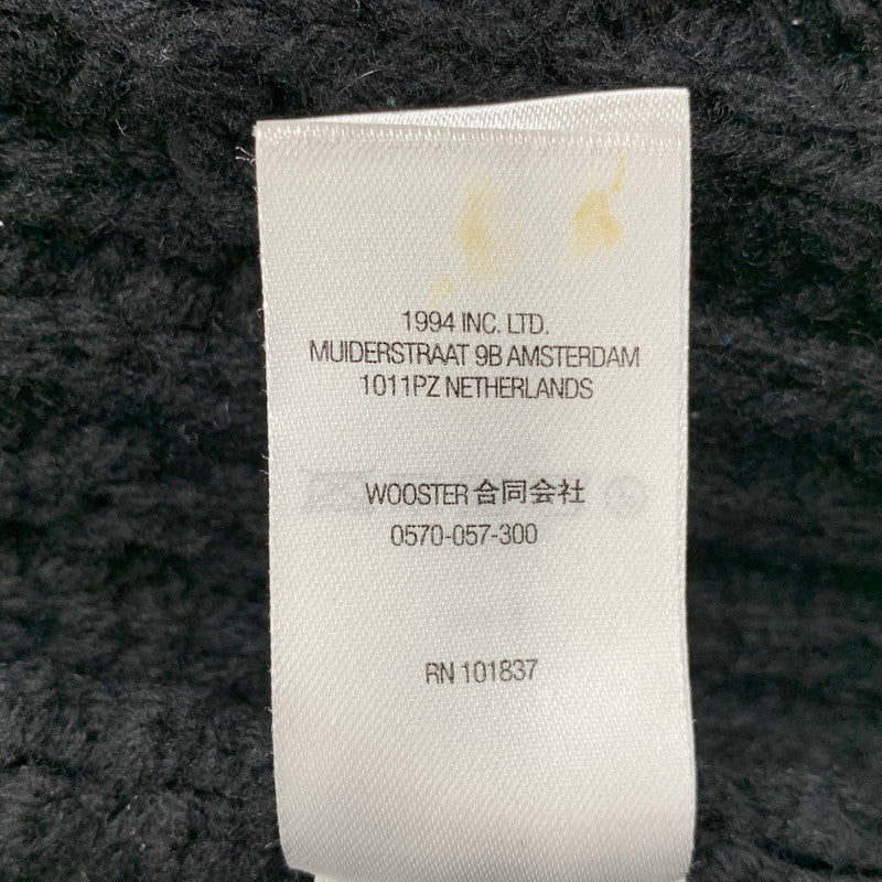 【中古品】【メンズ】 Supreme シュプリーム WAFFLE KNIT CARDIGAN ワッフル ニット カーディガン 149-250908-as-07-izu サイズ：M カラー：ブラック 万代Net店