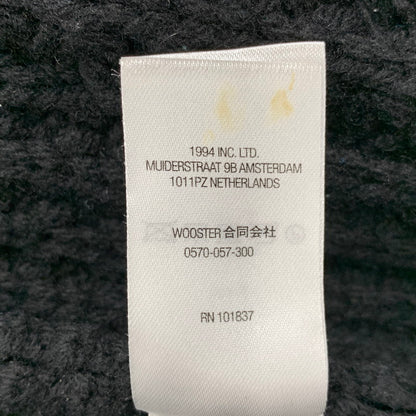 【中古品】【メンズ】 Supreme シュプリーム WAFFLE KNIT CARDIGAN ワッフル ニット カーディガン 149-250908-as-07-izu サイズ：M カラー：ブラック 万代Net店