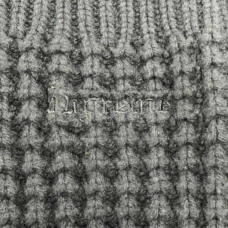 【中古品】【メンズ】 Supreme シュプリーム WAFFLE KNIT CARDIGAN ワッフル ニット カーディガン 149-250908-as-07-izu サイズ：M カラー：ブラック 万代Net店
