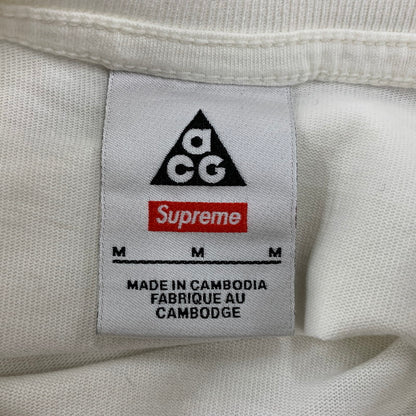 【中古品】【メンズ】 Supreme シュプリーム × NIKE ACG ナイキ ACG GRID TEE DO68600-133 グリッド Tシャツ 半袖 トップス 149-250908-as-03-izu サイズ：M カラー：ホワイト 万代Net店