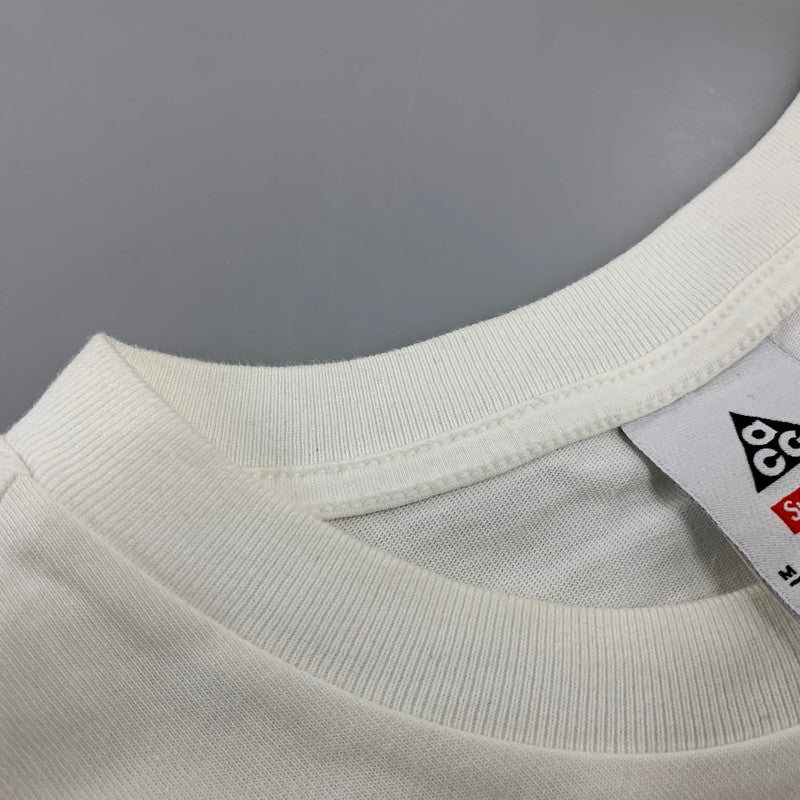 【中古品】【メンズ】 Supreme シュプリーム × NIKE ACG ナイキ ACG GRID TEE DO68600-133 グリッド Tシャツ 半袖 トップス 149-250908-as-03-izu サイズ：M カラー：ホワイト 万代Net店