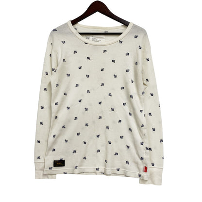 【中古品】【メンズ】 WTAPS ダブルタップス ANCHOR WAFFLE L/S 122HNDT-CSM07 ワッフル ロングスリーブ 長袖 トップス 142-250911-as-19-izu サイズ：1 カラー：ホワイト系 万代Net店