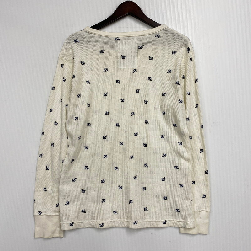 【中古品】【メンズ】 WTAPS ダブルタップス ANCHOR WAFFLE L/S 122HNDT-CSM07 ワッフル ロングスリーブ 長袖 トップス 142-250911-as-19-izu サイズ：1 カラー：ホワイト系 万代Net店