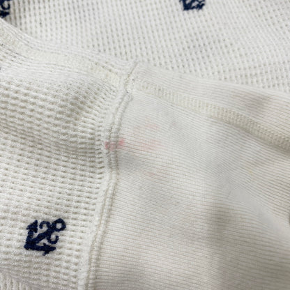 【中古品】【メンズ】 WTAPS ダブルタップス ANCHOR WAFFLE L/S 122HNDT-CSM07 ワッフル ロングスリーブ 長袖 トップス 142-250911-as-19-izu サイズ：1 カラー：ホワイト系 万代Net店