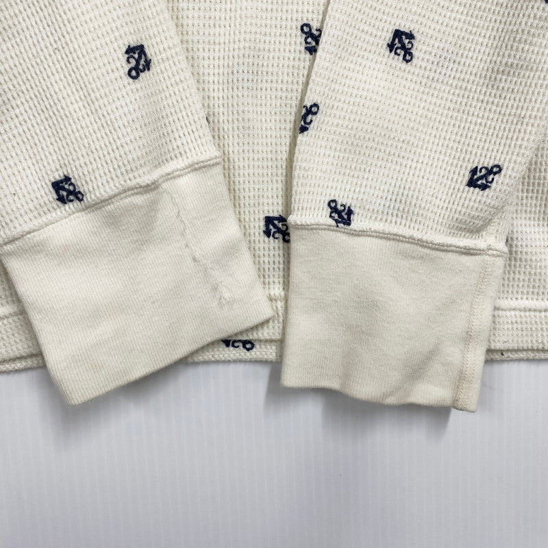 【中古品】【メンズ】 WTAPS ダブルタップス ANCHOR WAFFLE L/S 122HNDT-CSM07 ワッフル ロングスリーブ 長袖 トップス 142-250911-as-19-izu サイズ：1 カラー：ホワイト系 万代Net店