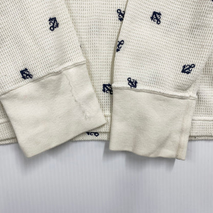 【中古品】【メンズ】 WTAPS ダブルタップス ANCHOR WAFFLE L/S 122HNDT-CSM07 ワッフル ロングスリーブ 長袖 トップス 142-250911-as-19-izu サイズ：1 カラー：ホワイト系 万代Net店