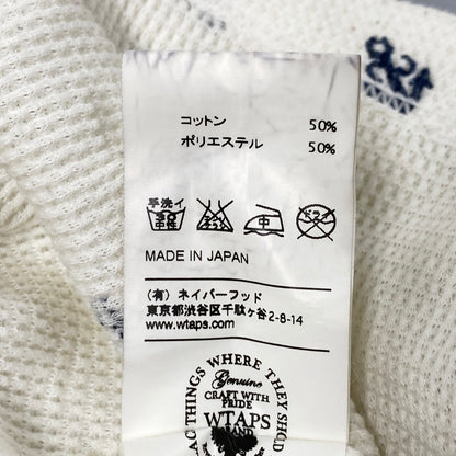【中古品】【メンズ】 WTAPS ダブルタップス ANCHOR WAFFLE L/S 122HNDT-CSM07 ワッフル ロングスリーブ 長袖 トップス 142-250911-as-19-izu サイズ：1 カラー：ホワイト系 万代Net店