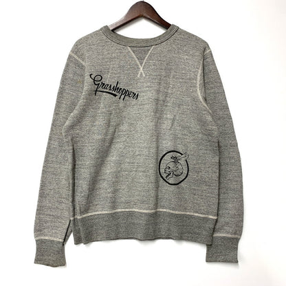 【中古品】【メンズ】 Buzz Rickson's バズリクソンズ GRASSHOPPERS SWEATSHIRT スウェットシャツ 片V 霜降り トレーナー 長袖 トップス 145-250908-as-08-izu サイズ：M カラー：グレー 万代Net店