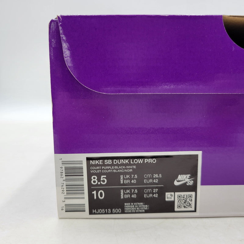 【中古美品】【メンズ】 NIKE SB ナイキエスビー × HAYLEY WILSON ヘイリーウィルソン DUNK LOW PRO HJ0513-500 ダンク ロー プロ スニーカー シューズ 靴 160-250908-as-19-izu サイズ：26.5cm カラー：COURT PURPLE/BLACK-WHITE 万代Net店
