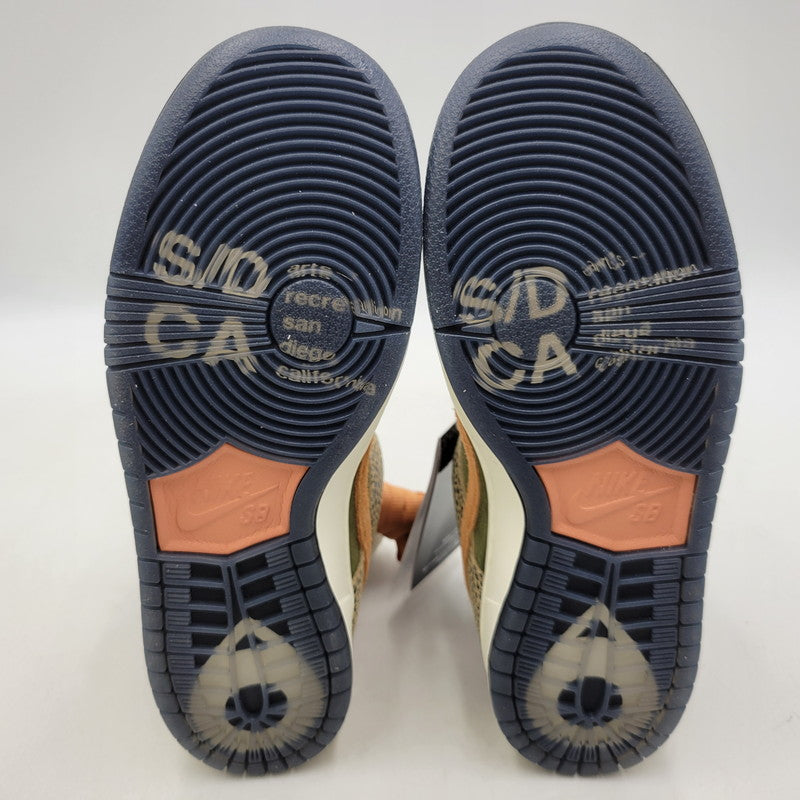 【中古美品】【メンズ】 NIKE SB ナイキエスビー × ARTS REC アーツレック DUNK LOW PRO QS IH3211-200 ダンク ロー プロ QS スニーカー シューズ 靴 160-250908-as-17-izu サイズ：26.5cm カラー：KHAKI/AMBER BROWN-ROUGH GREEN 万代Net店