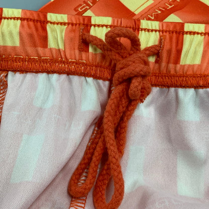 【中古品】【メンズ】 Supreme シュプリーム GRID SOCCER SHORT グリッド サッカー ショーツ ショートパンツ ボトムス 149-250908-as-02-izu サイズ：L カラー：オレンジ系 万代Net店