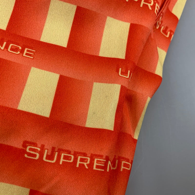 【中古品】【メンズ】 Supreme シュプリーム GRID SOCCER SHORT グリッド サッカー ショーツ ショートパンツ ボトムス 149-250908-as-02-izu サイズ：L カラー：オレンジ系 万代Net店