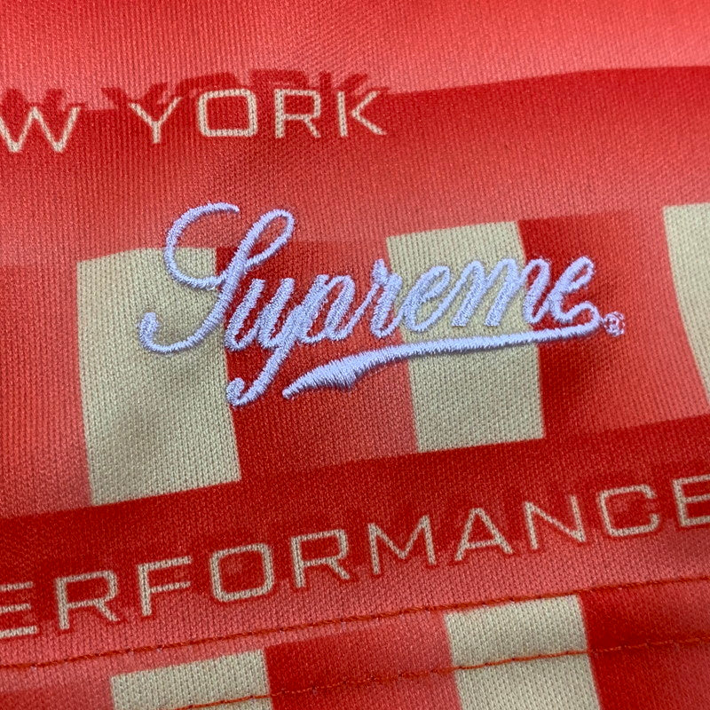 【中古品】【メンズ】 Supreme シュプリーム GRID SOCCER SHORT グリッド サッカー ショーツ ショートパンツ ボトムス 149-250908-as-02-izu サイズ：L カラー：オレンジ系 万代Net店