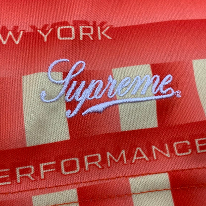 【中古品】【メンズ】 Supreme シュプリーム GRID SOCCER SHORT グリッド サッカー ショーツ ショートパンツ ボトムス 149-250908-as-02-izu サイズ：L カラー：オレンジ系 万代Net店