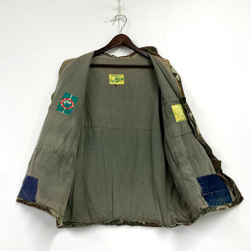 【現状渡し品】【メンズ】 ROYAL HUNTER フランス製 60S-70S HUNTING JACKET 60-70年代 ハンティングジャケット アウター 長袖 146-250913-cs-05-izu サイズ：48 カラー：カモフラージュ 万代Net店