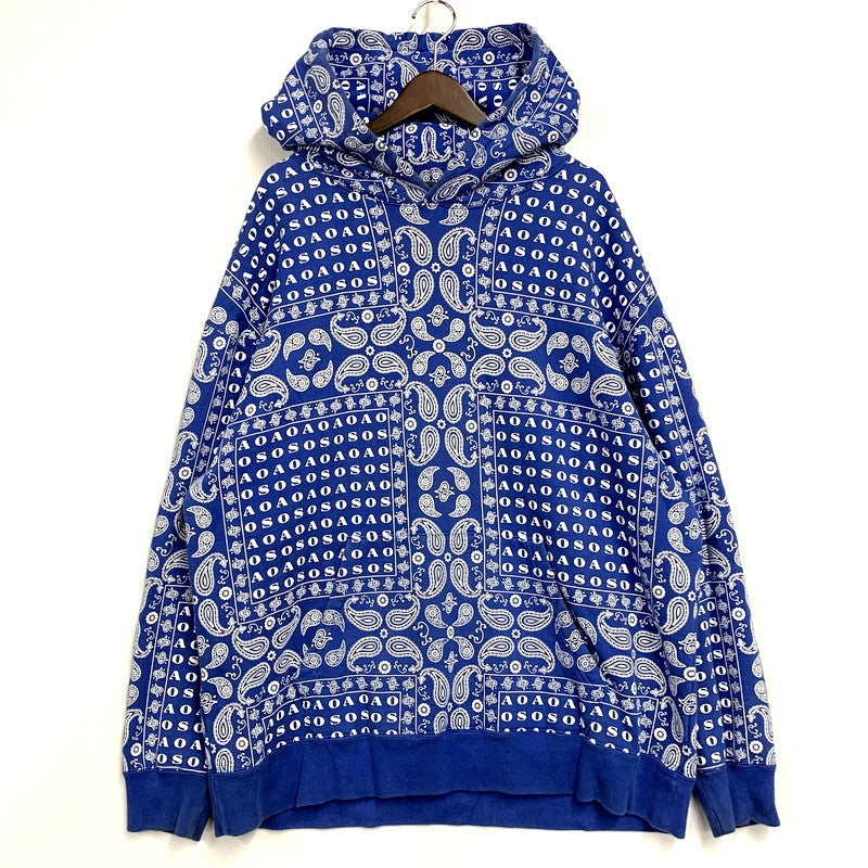 【中古品】【メンズ】 ALWAYS OUT OF STOCK オールウェイズ アウトオブ ストック PAISLEY PARKA ペイズリー パーカー トップス 長袖 142-250917-cs-25-izu サイズ：XL カラー：ブルー 万代Net店