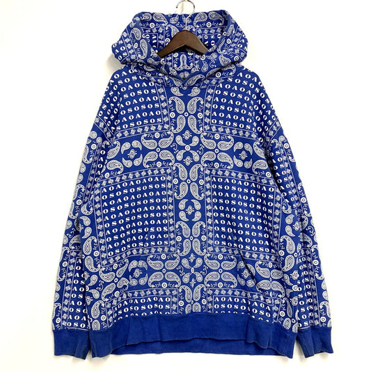 【中古品】【メンズ】 ALWAYS OUT OF STOCK オールウェイズ アウトオブ ストック PAISLEY PARKA ペイズリー パーカー トップス 長袖 142-250917-cs-25-izu サイズ：XL カラー：ブルー 万代Net店