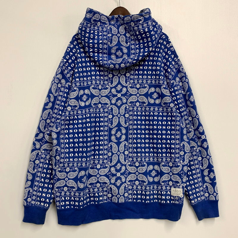 【中古品】【メンズ】 ALWAYS OUT OF STOCK オールウェイズ アウトオブ ストック PAISLEY PARKA ペイズリー パーカー トップス 長袖 142-250917-cs-25-izu サイズ：XL カラー：ブルー 万代Net店